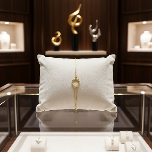 925 Sterling Silver Bracelet Circle Ring Niche Design High-End Feel